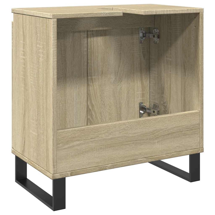 Badrumsskåp Sonoma-Ek 58X33X60 Cm Konstruerat Trä
