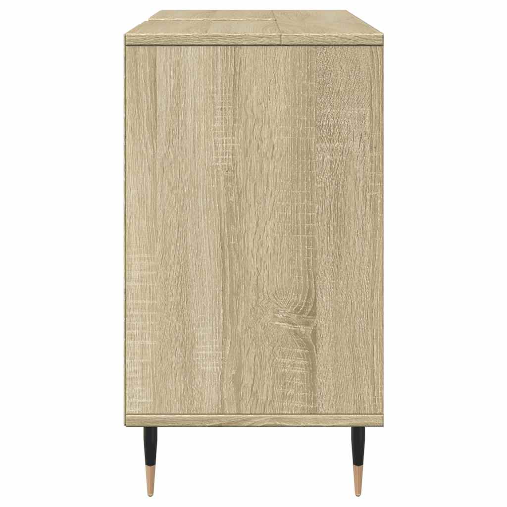 Badrumsskåp Sonoma-Ek 80X33X60 Cm Konstruerat Trä