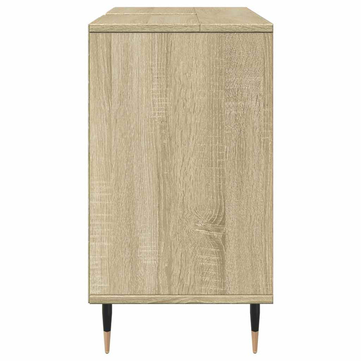 Badrumsskåp Sonoma-Ek 80X33X60 Cm Konstruerat Trä