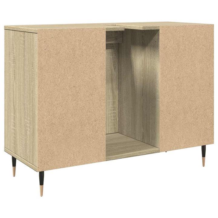 Badrumsskåp Sonoma-Ek 80X33X60 Cm Konstruerat Trä