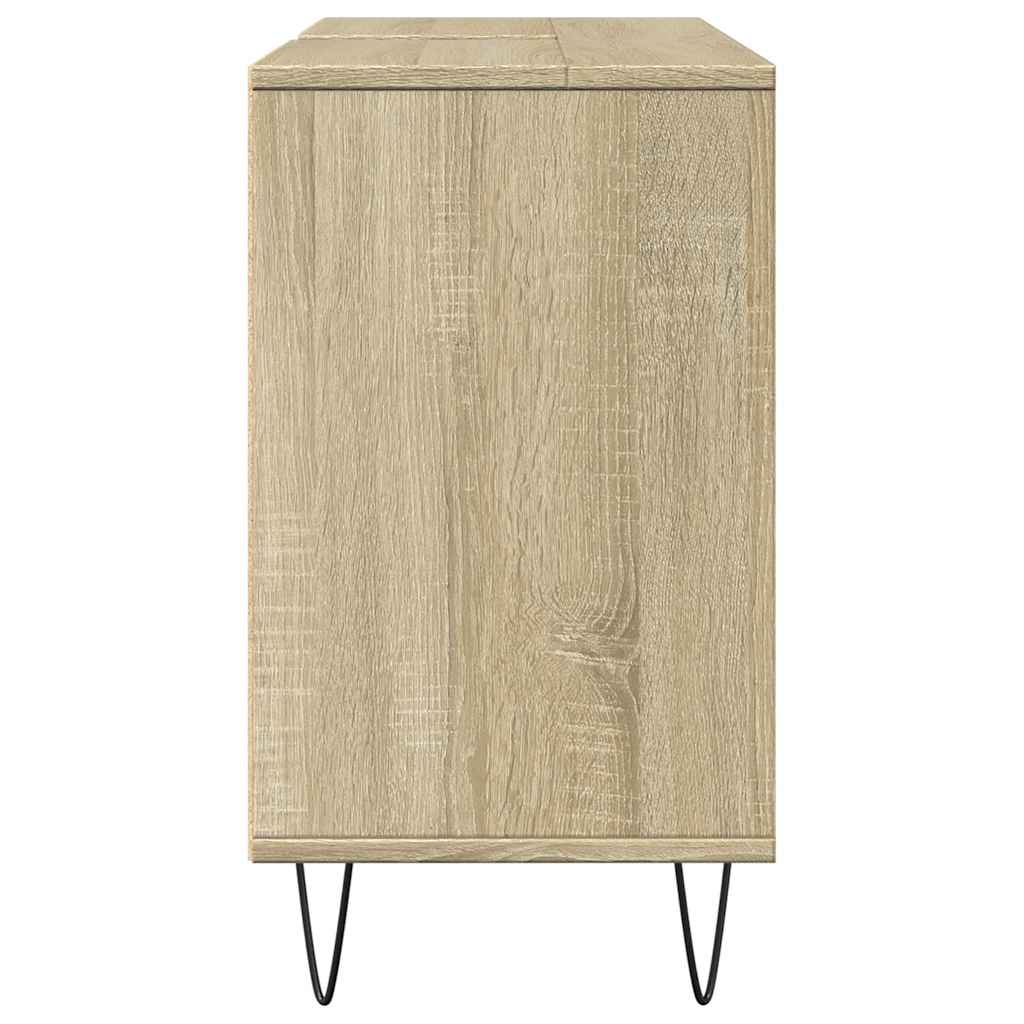 Badrumsskåp Sonoma-Ek 80X33X60 Cm Konstruerat Trä