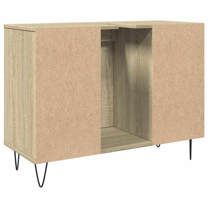 Badrumsskåp Sonoma-Ek 80X33X60 Cm Konstruerat Trä