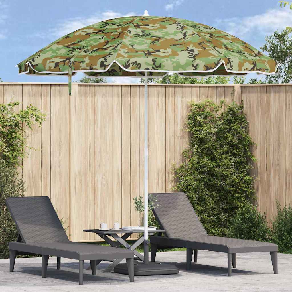 Badparasol Kamouflage 263 X 263 X 272 Cm Polyester Och Metall
