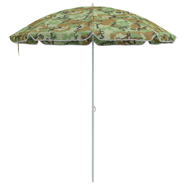 Badparasol Kamouflage 263 X 263 X 272 Cm Polyester Och Metall