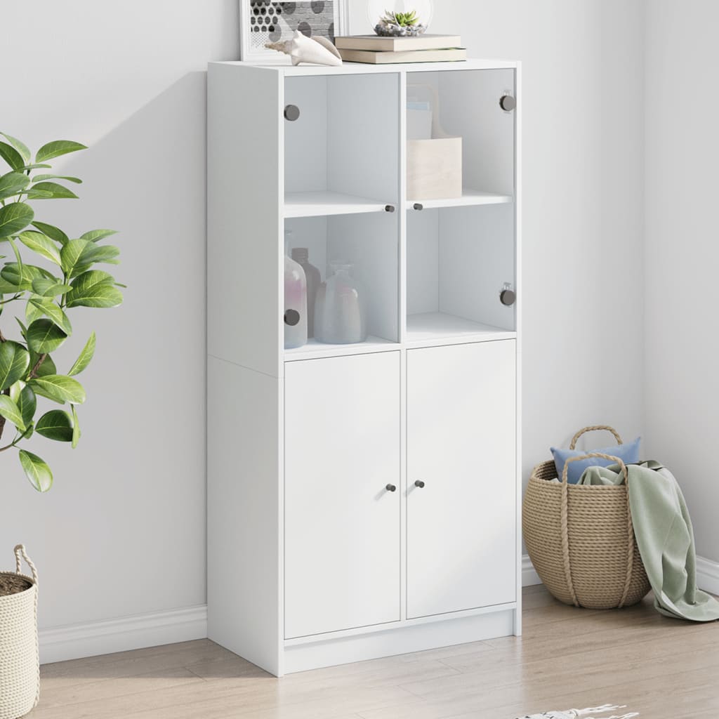 Skåp Med Dörrar 68X37X142 Cm Konstruerat Trä