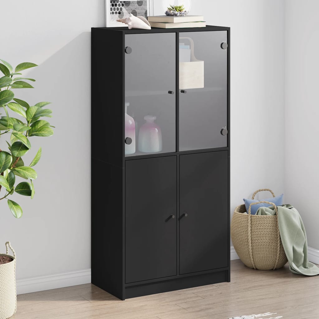 Skåp Med Dörrar 68X37X142 Cm Konstruerat Trä