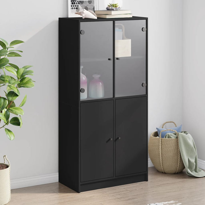 Skåp Med Dörrar 68X37X142 Cm Konstruerat Trä