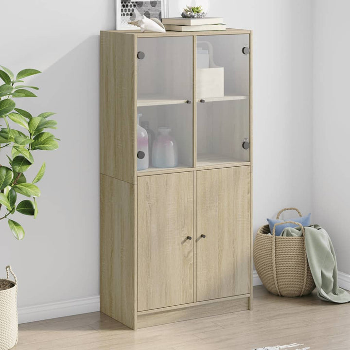 Skåp Med Dörrar 68X37X142 Cm Konstruerat Trä