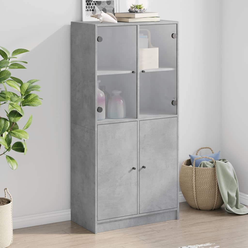 Skåp Med Dörrar 68X37X142 Cm Konstruerat Trä