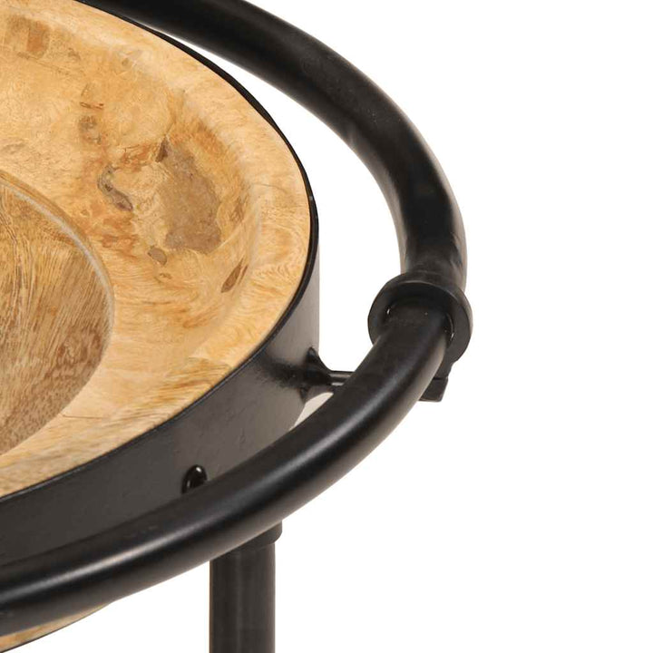 Sidobordsset 2 Delar Massivt Trä Mango