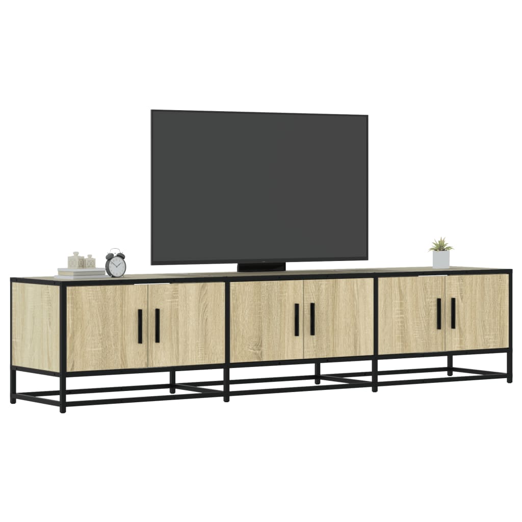 Tv-Bänk 150X35X41 Cm Konstruerat Trä Och Metall
