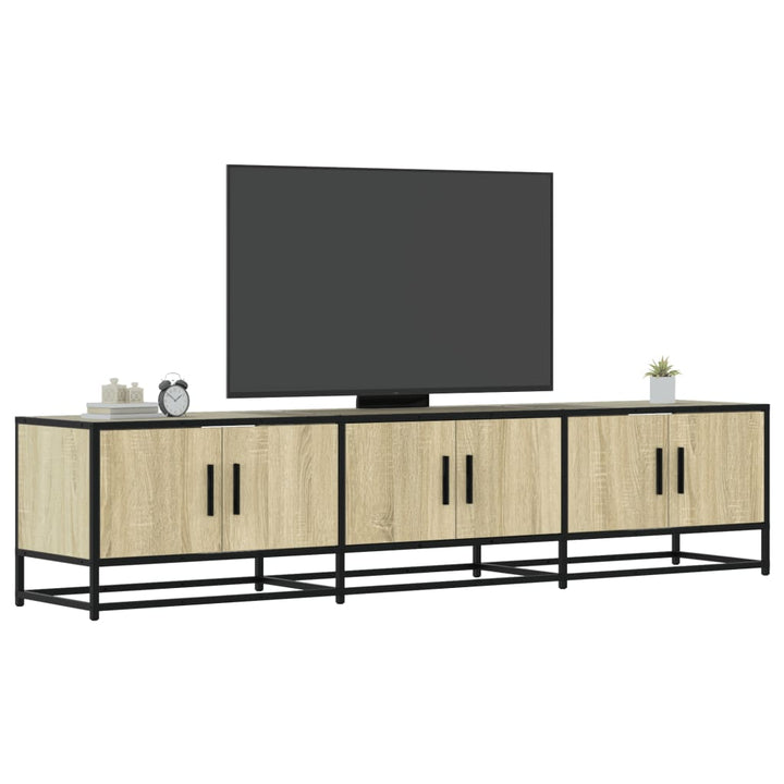 Tv-Bänk 150X35X41 Cm Konstruerat Trä Och Metall