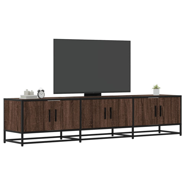 Tv-Bänk 150X35X41 Cm Konstruerat Trä Och Metall