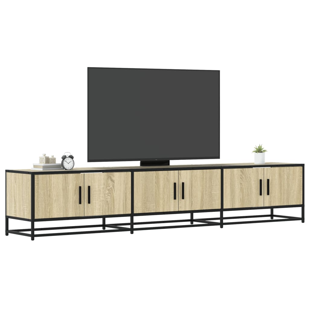 Tv-Bänk 150X35X41 Cm Konstruerat Trä Och Metall