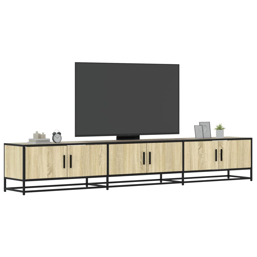 Tv-Bänk 150X35X41 Cm Konstruerat Trä Och Metall
