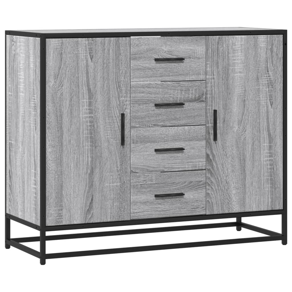 Skänk -Ek 92X35X76 Cm Konstruerat Trä