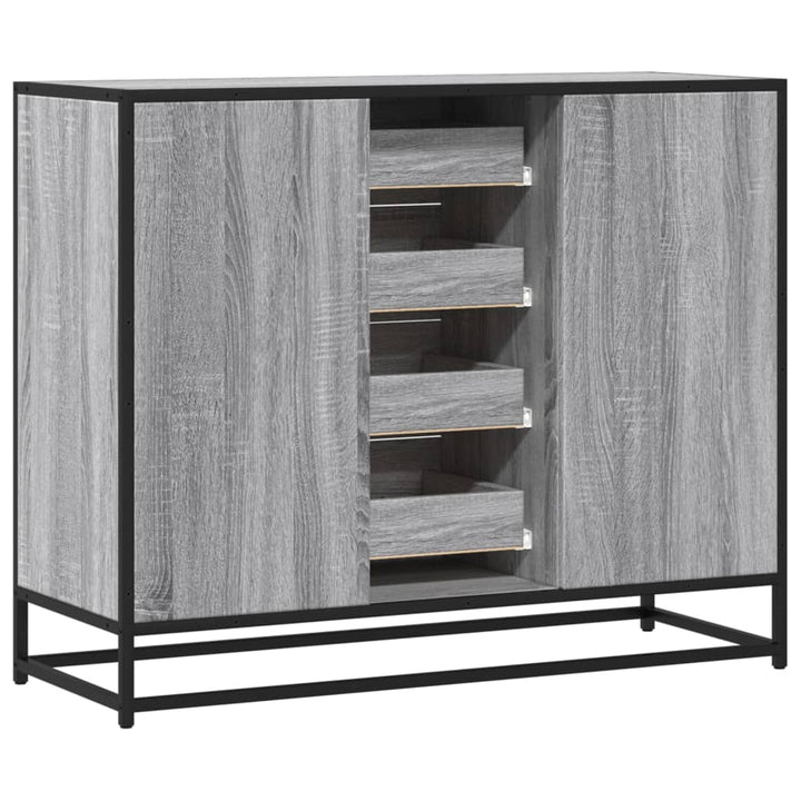 Skänk -Ek 92X35X76 Cm Konstruerat Trä