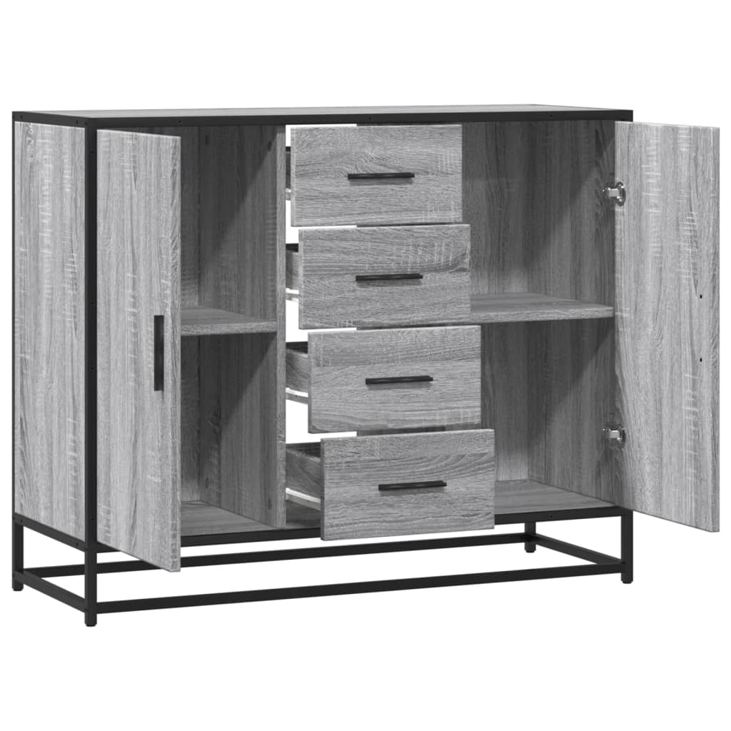 Skänk -Ek 92X35X76 Cm Konstruerat Trä