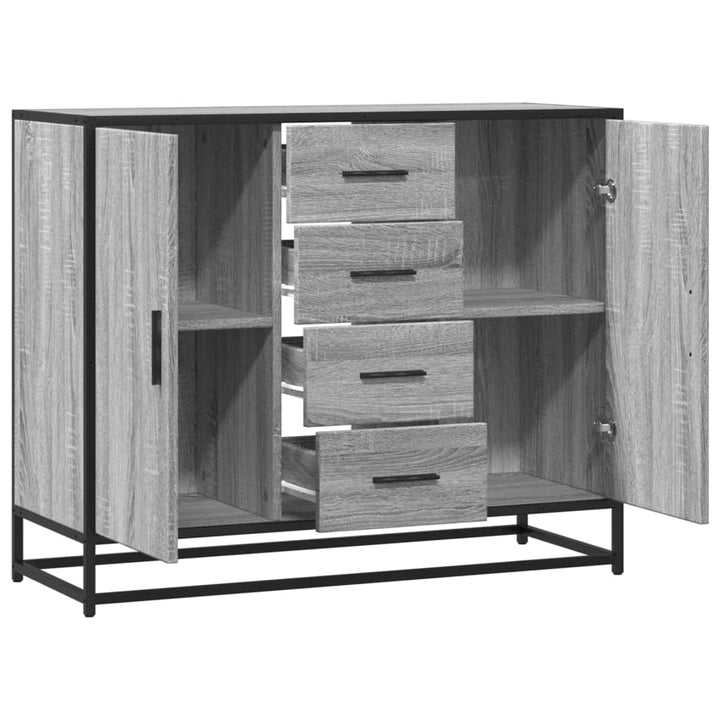 Skänk -Ek 92X35X76 Cm Konstruerat Trä