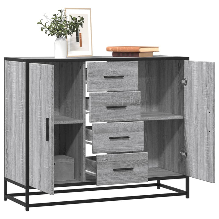 Skänk -Ek 92X35X76 Cm Konstruerat Trä