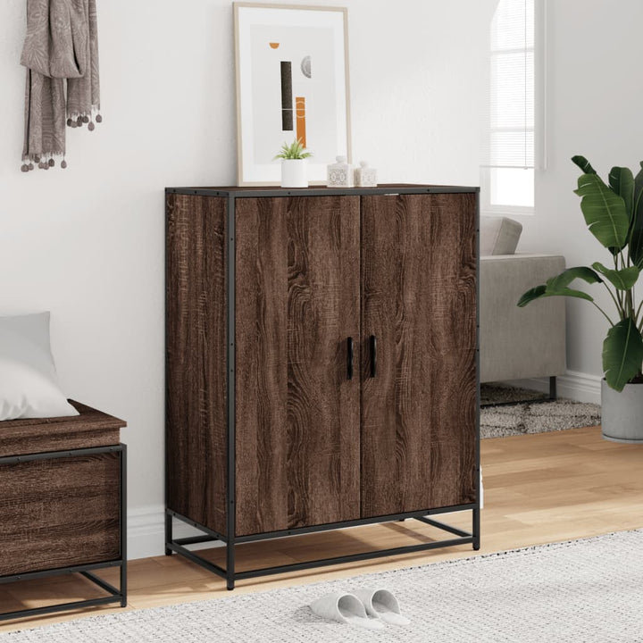Skoskåp 75X38X97,5 Cm Konstruerat Trä Och Metall