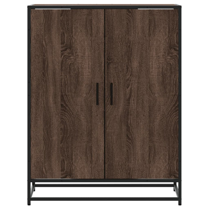 Skoskåp 75X38X97,5 Cm Konstruerat Trä Och Metall