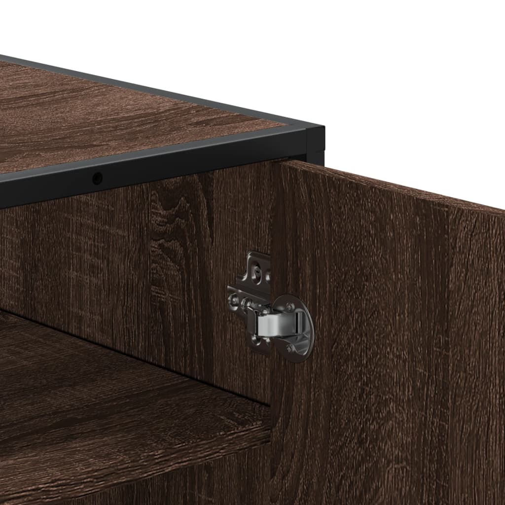 Skoskåp 75X38X97,5 Cm Konstruerat Trä Och Metall
