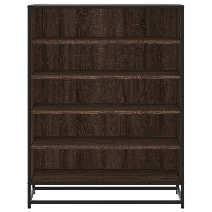 Skoskåp 75X38X97,5 Cm Konstruerat Trä Och Metall