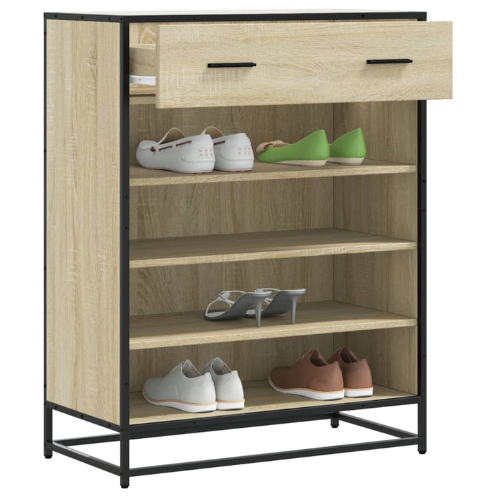 Skoskåp 75X38X97,5 Cm Konstruerat Trä Och Metall