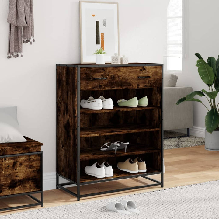 Skoskåp 75X38X97,5 Cm Konstruerat Trä Och Metall