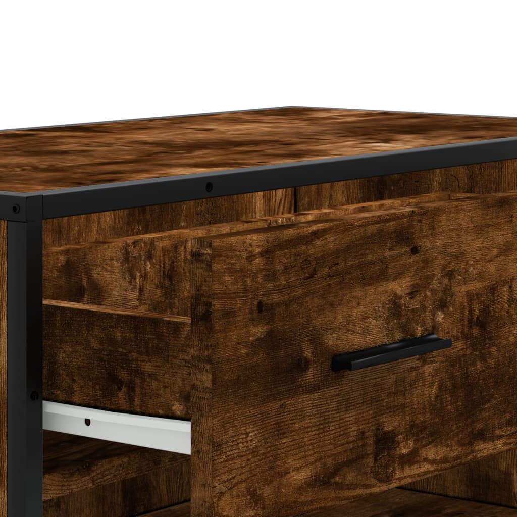 Skoskåp 75X38X97,5 Cm Konstruerat Trä Och Metall