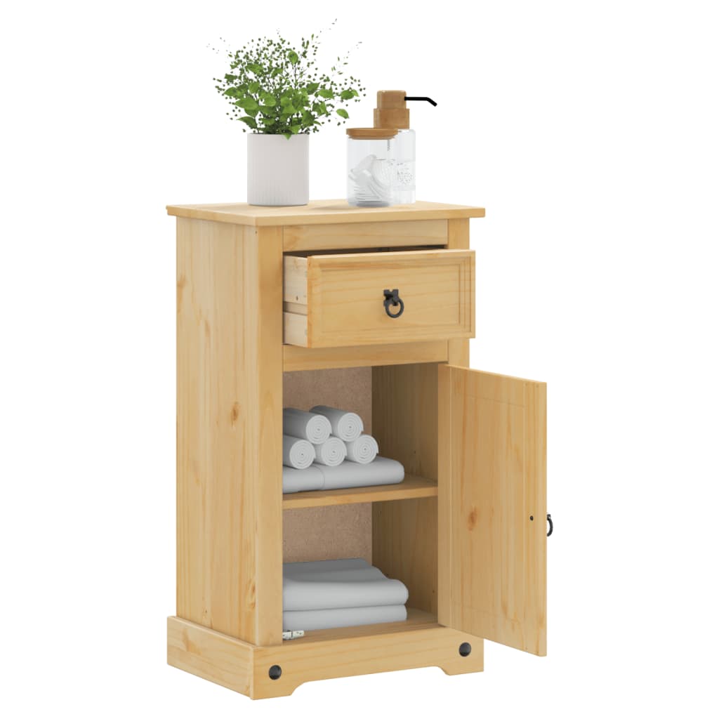 Badrumsskåp Corona 45X33X80 Cm Massiv Furu
