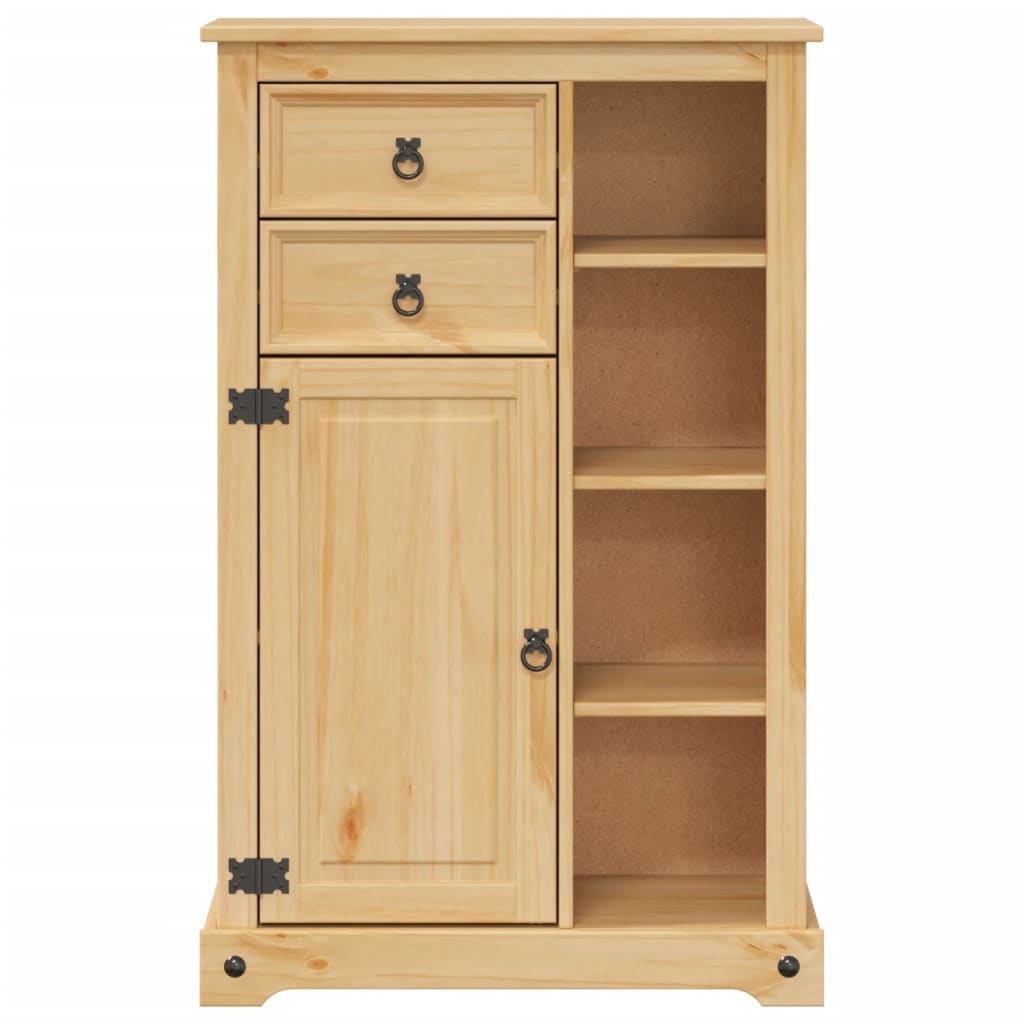 Badrumsskåp Corona 70X33X110 Cm Massiv Furu
