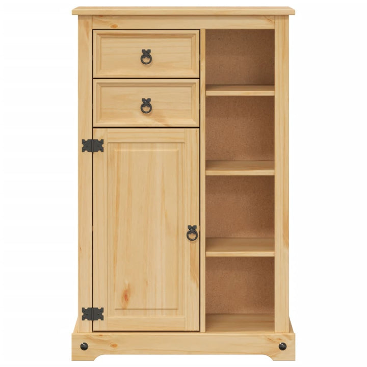 Badrumsskåp Corona 70X33X110 Cm Massiv Furu