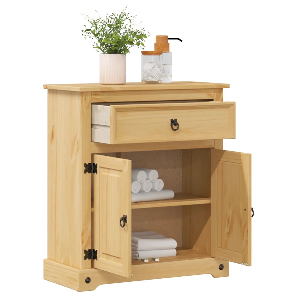 Badrumsskåp Corona 70X33X80 Cm Massiv Furu