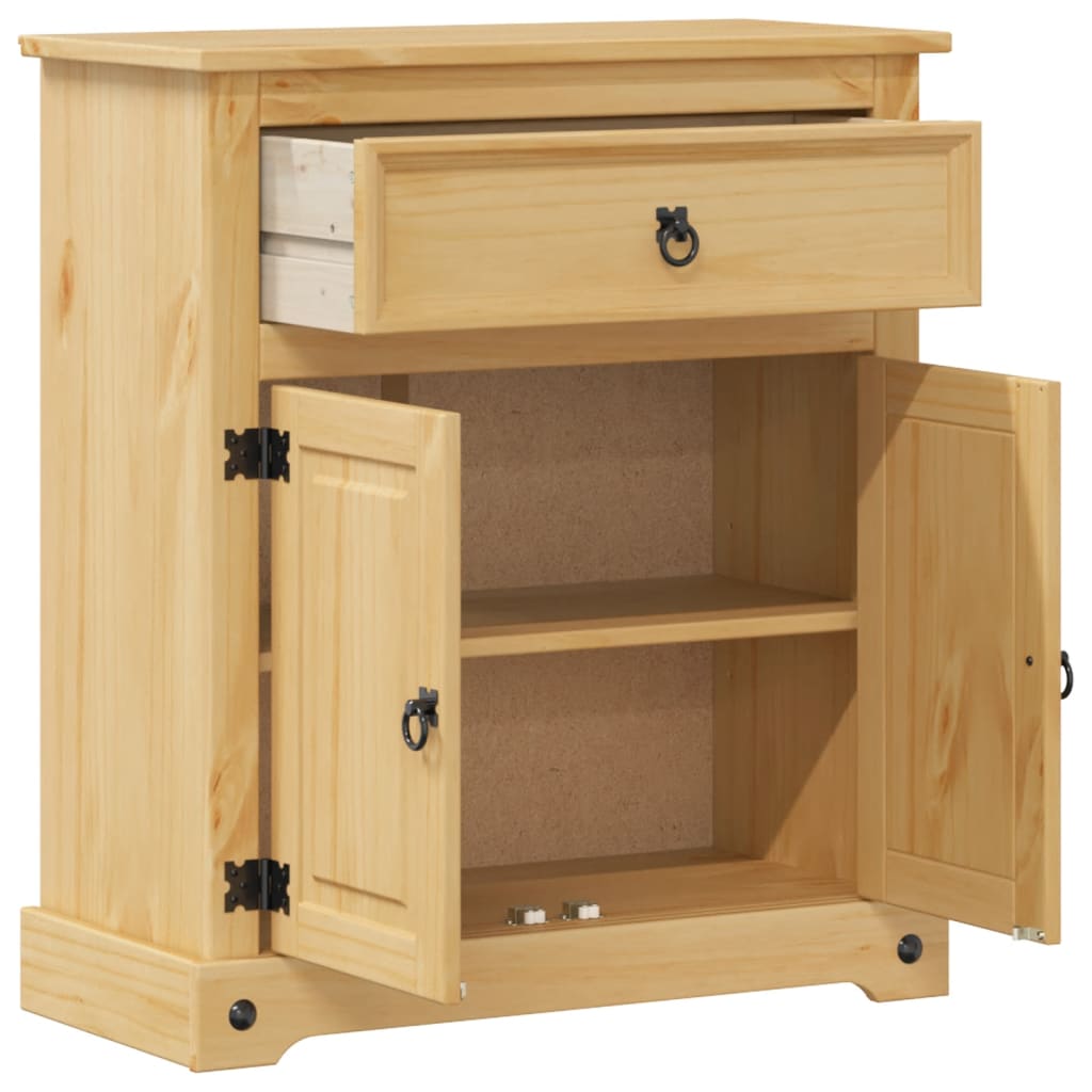 Badrumsskåp Corona 70X33X80 Cm Massiv Furu