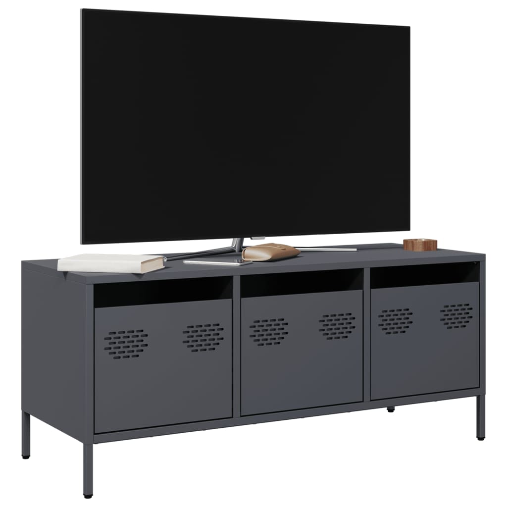 Tv-Bänk 68X39X43,5 Cm Kallvalsat Stål