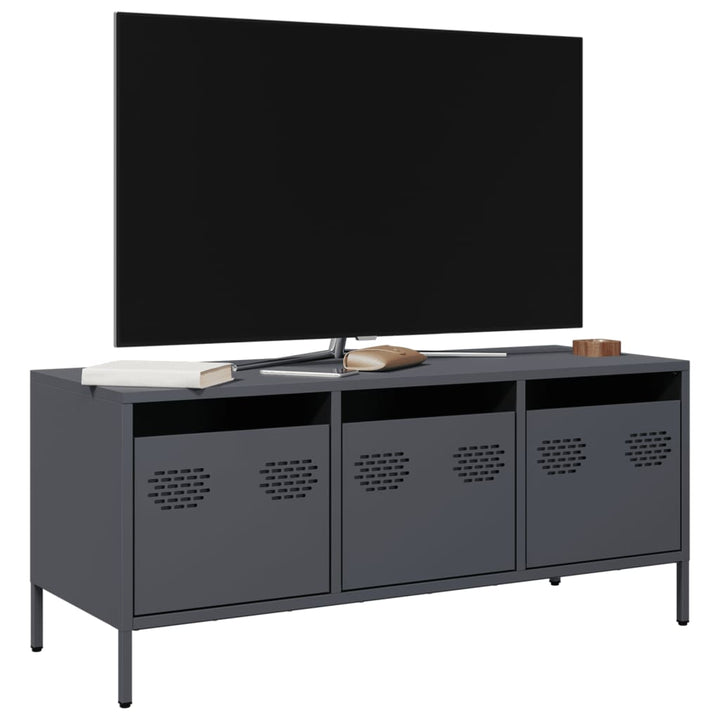 Tv-Bänk 68X39X43,5 Cm Kallvalsat Stål