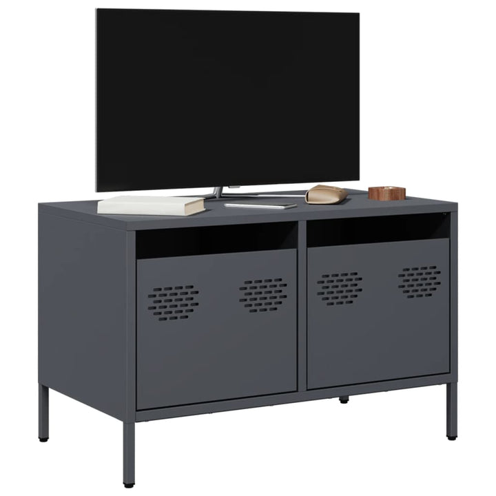 Tv-Bänk 68X39X43,5 Cm Kallvalsat Stål