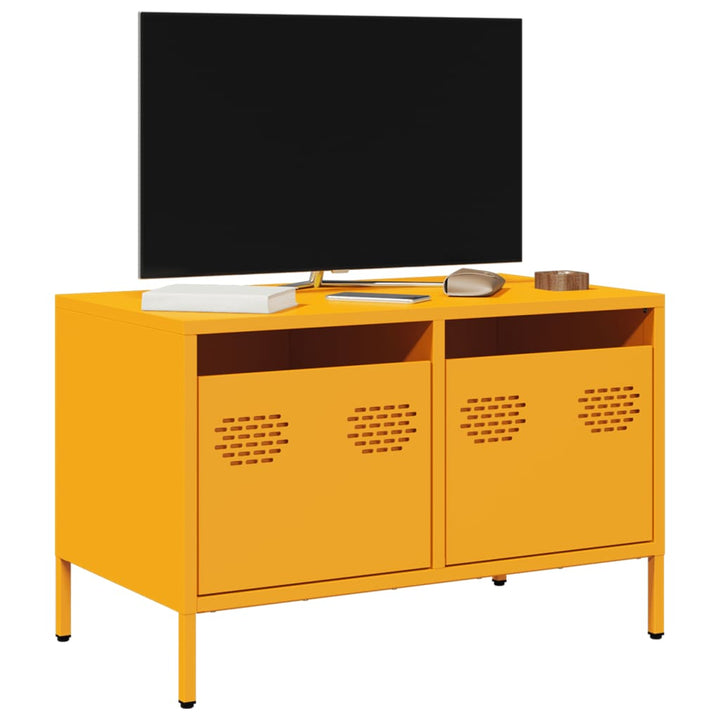 Tv-Bänk 68X39X43,5 Cm Kallvalsat Stål