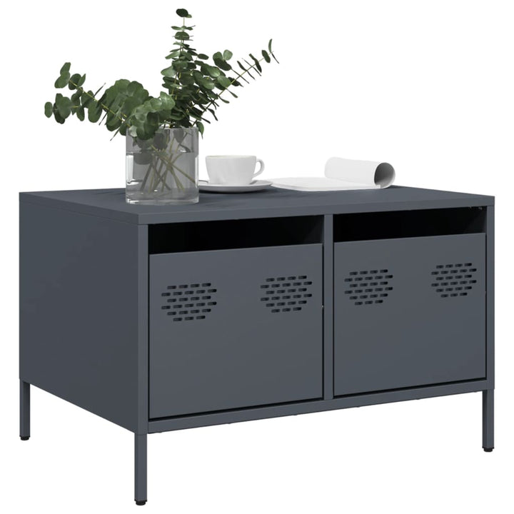 Tv-Bänk 68X50X43,5 Cm Kallvalsat Stål