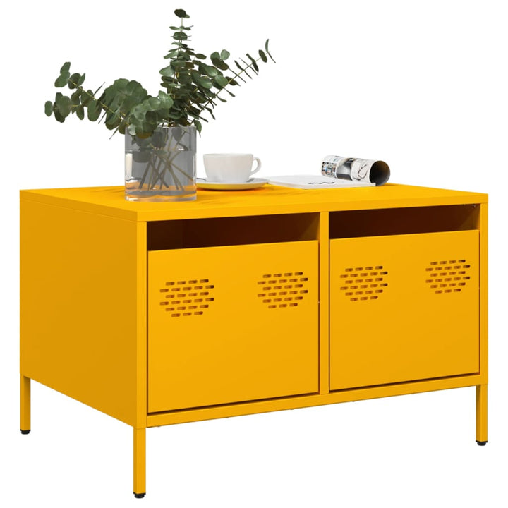 Tv-Bänk 68X50X43,5 Cm Kallvalsat Stål