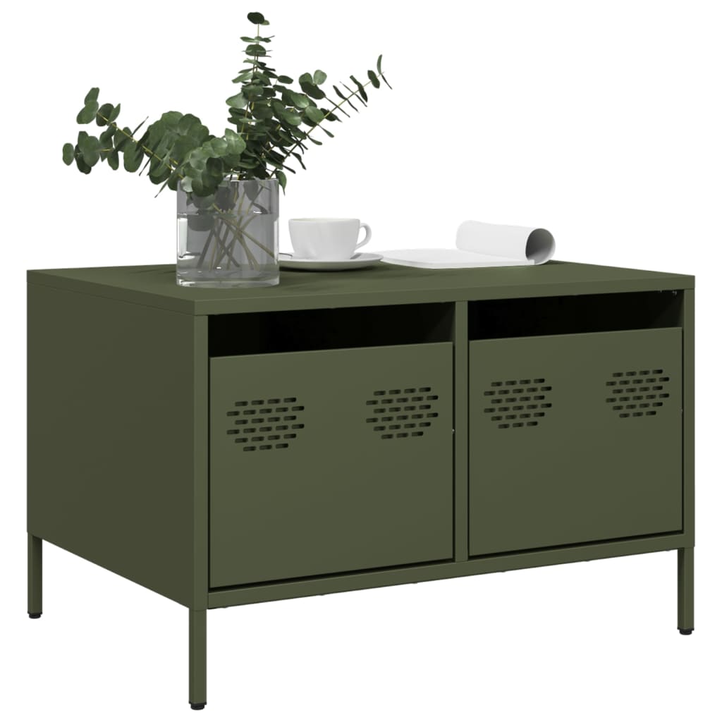 Tv-Bänk 68X50X43,5 Cm Kallvalsat Stål