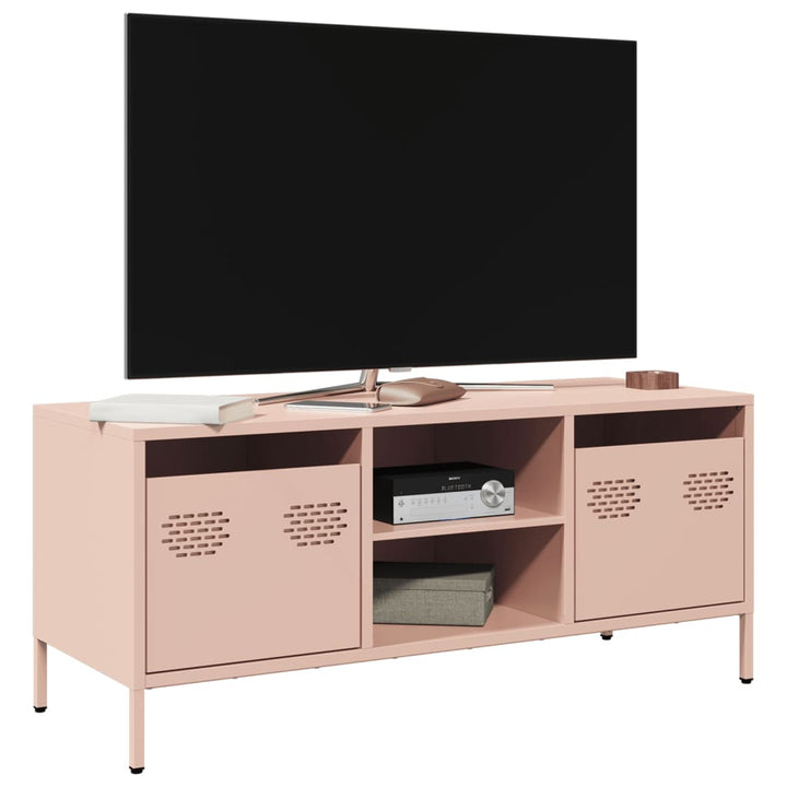 Tv-Bänk 101,5X39X43,5 Cm Kallvalsat Stål