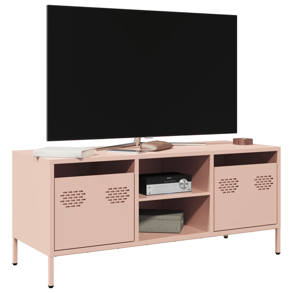 Tv-Bänk 101,5X39X43,5 Cm Kallvalsat Stål