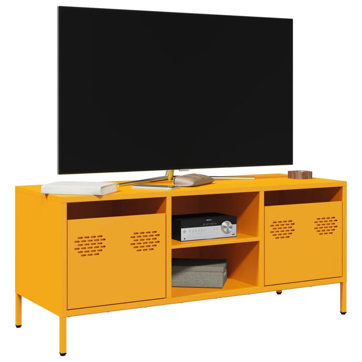 Tv-Bänk 101,5X39X43,5 Cm Kallvalsat Stål