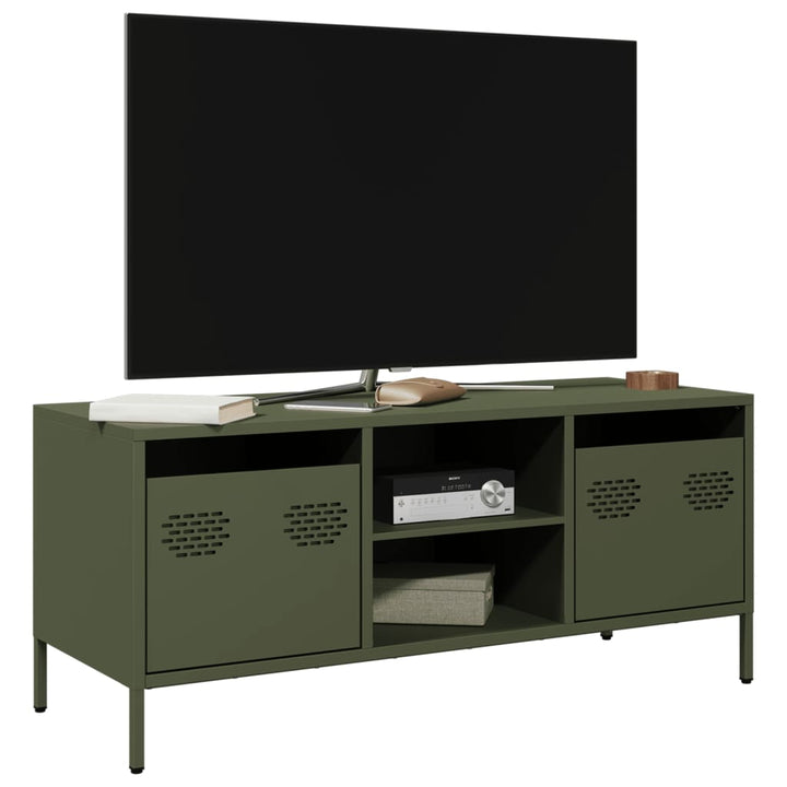 Tv-Bänk 101,5X39X43,5 Cm Kallvalsat Stål