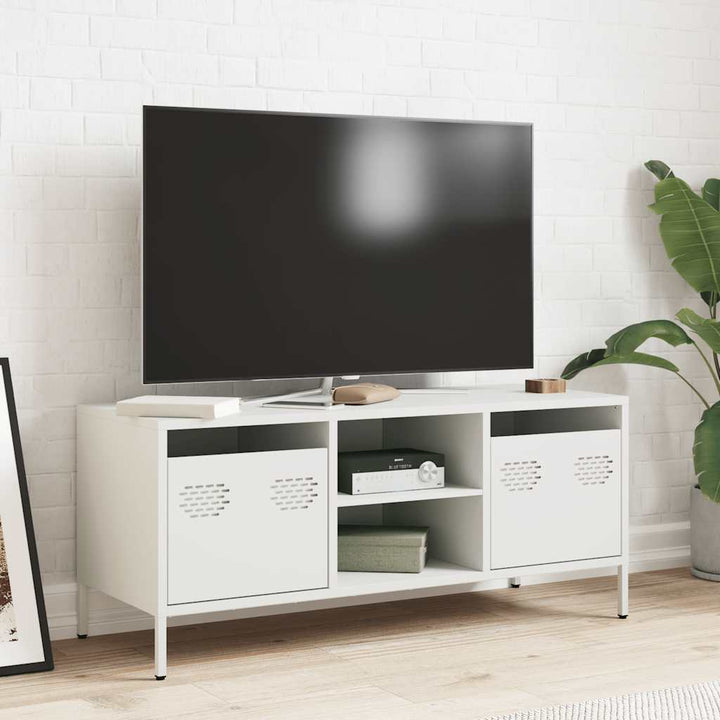 Tv-Bänk 101,5X39X43,5 Cm Kallvalsat Stål