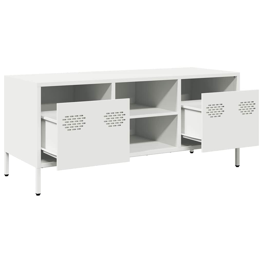 Tv-Bänk 101,5X39X43,5 Cm Kallvalsat Stål
