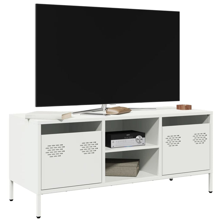 Tv-Bänk 101,5X39X43,5 Cm Kallvalsat Stål